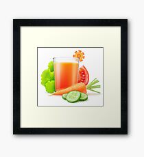 Vegetables juice Framed Print