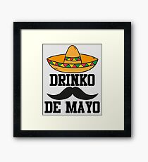 Drinko De Mayo - Cinco De Mayo Sombrero Framed Print
