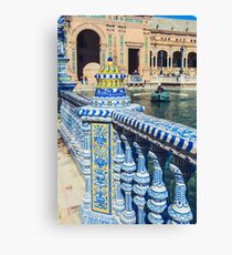 Plaza de Espana Balustrade Detail, Sevilla, Spain Canvas Print