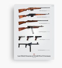 Last Ditch Firearms of World War II Germany Canvas Print