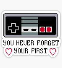 Never Forget Your First Nintendo Sticker