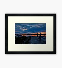 Sunset Watchers Framed Print