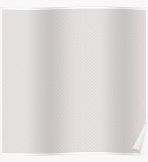 White Wedding Puffy Stitched Quilt With Hint of Pink Poster