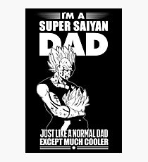 Super Dad Vegeta Goku Kid Photographic Print