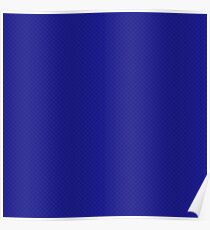 Deep Royal Navy Blue Puffy Stitched Quilt Poster