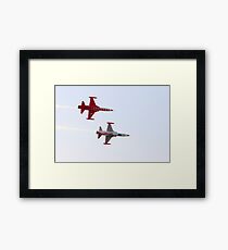 Turkish acrobatic aviation squadron performing. Framed Print