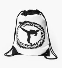 Karate Sidekick Drawstring Bag