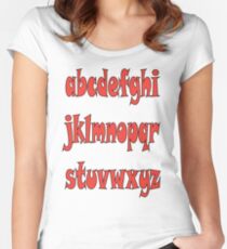ABC-Alphabets Women's Fitted Scoop T-Shirt