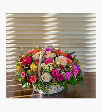 Flower basket for mom Photographic Print