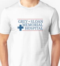 Grey Slogan Memorial Hospital Unisex T-Shirt