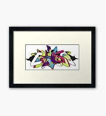 Digital Wildstyle Graffiti Framed Print