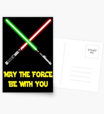 May the force be with you-star wars fanart Postcards