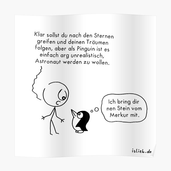 Traeumen folgen - islieb-Comic Poster