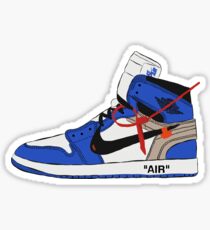 Jordan 1 Off-White (Blue) Sticker