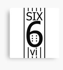 Six 6 vi Canvas Print
