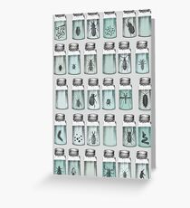 Beetle bottles Greeting Card