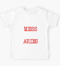 Don't Mess with an Aries | Zodiac - Big and Bold Neon Kids Tee