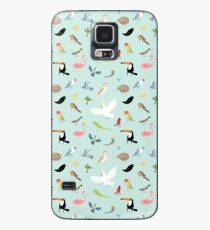 Vogel Muster Hülle & Klebefolie für Samsung Galaxy