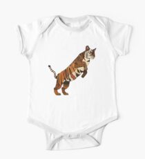 tiger stripes silver One Piece - Short Sleeve