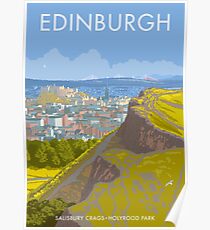 Endinburgh, Salisbury Crags Poster