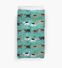 cat potter wizarding world pattern Duvet Cover