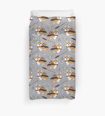 corgi potter wizarding world pattern Duvet Cover