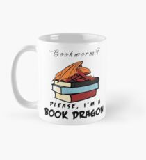 Bücherwurm? Bitte, ich bin ein Buchdrache. Tasse (Standard)