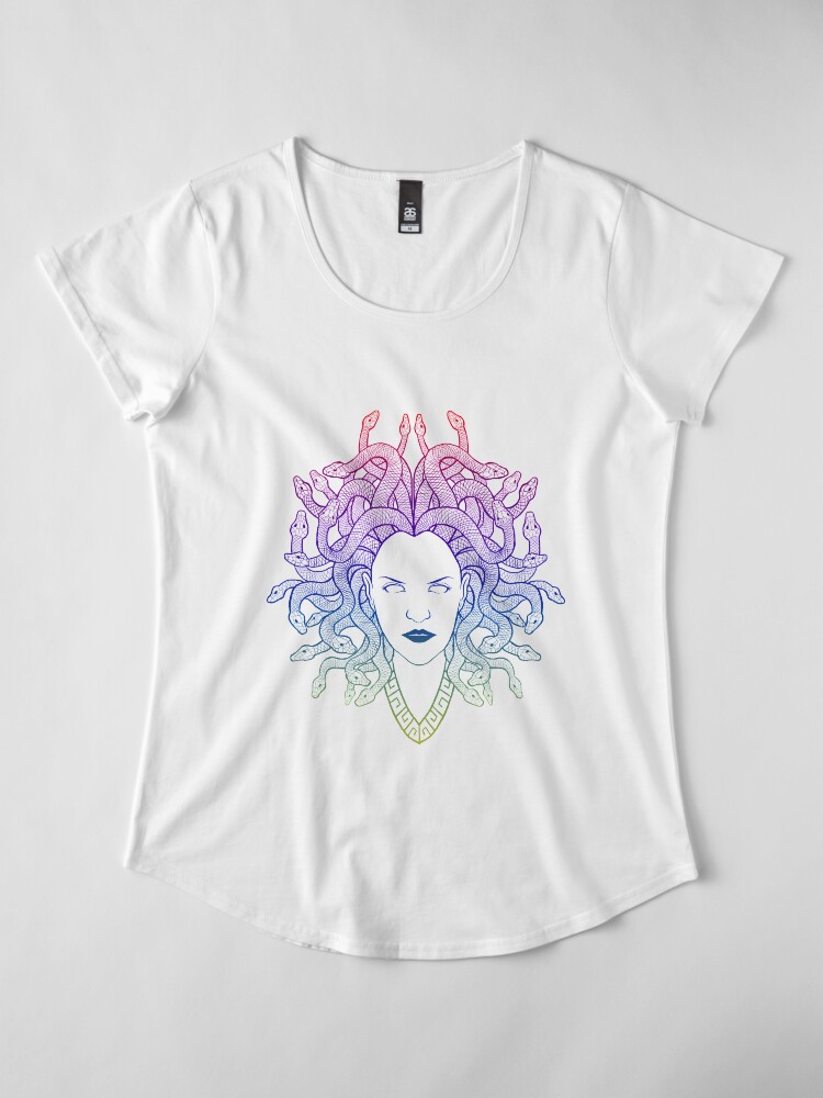 Alternate view of Medusa (colors) Premium Scoop T-Shirt