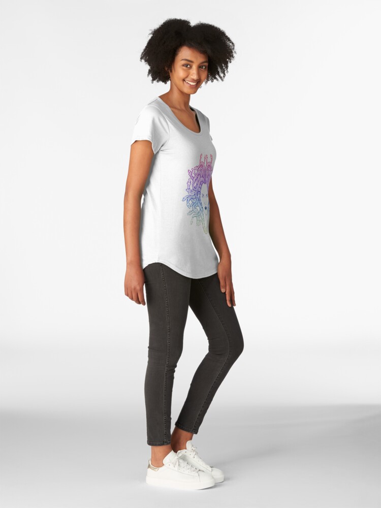 Alternate view of Medusa (colors) Premium Scoop T-Shirt