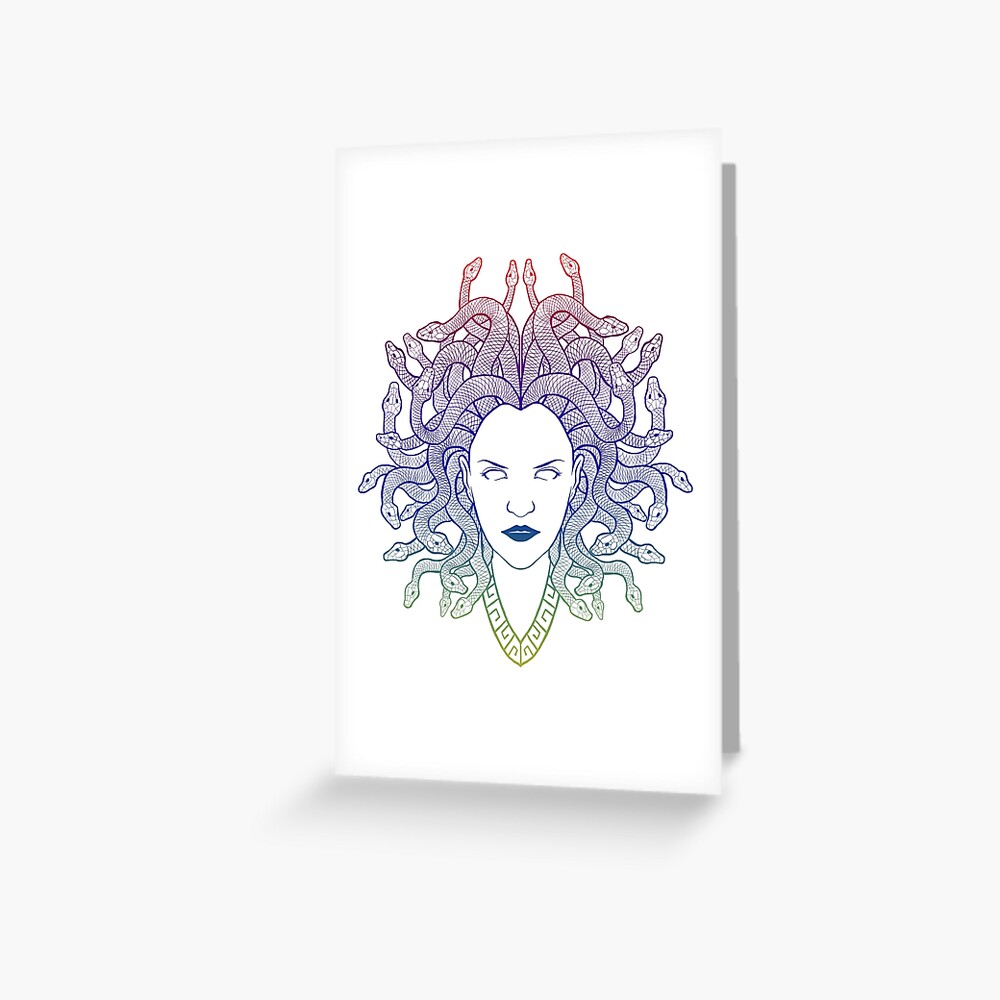 Medusa (colors) Greeting Card