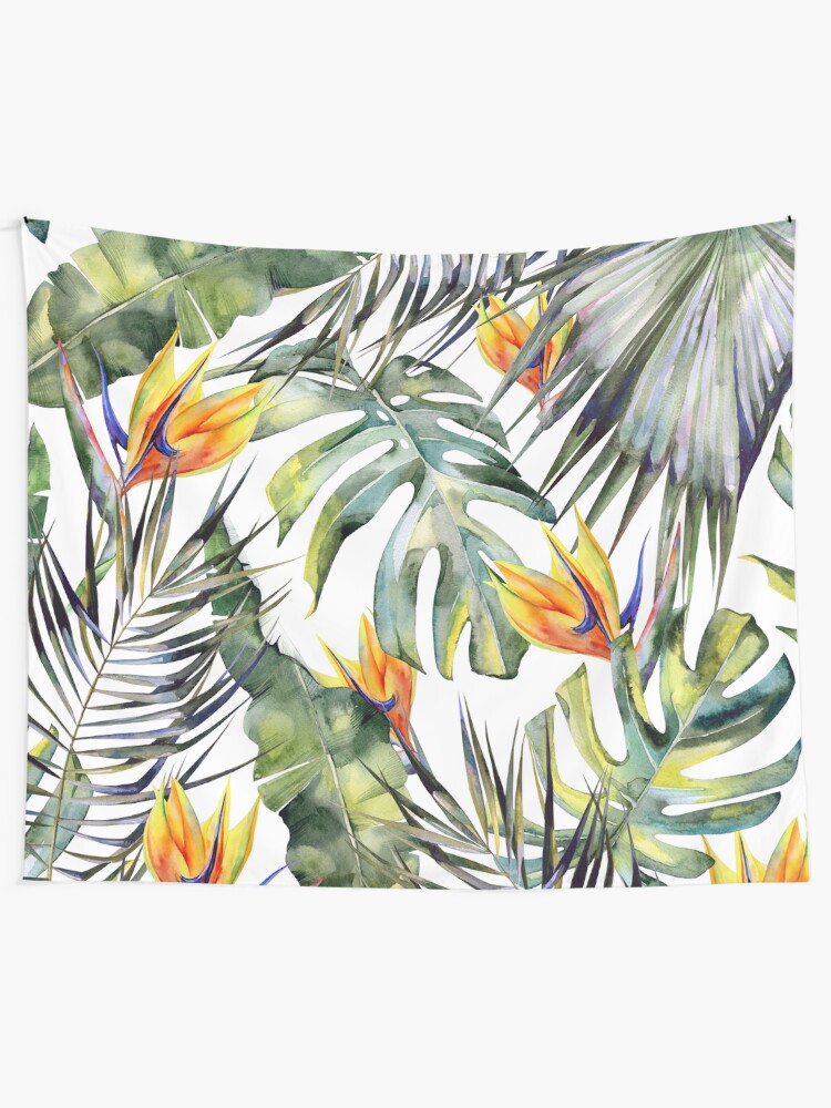 Alternate view of TROPICAL GARDEN Tapestry