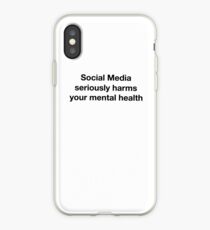 Vinilo o funda para iPhone Las redes sociales perjudican seriamente su salud mental