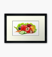 Fresh vegetables Framed Print