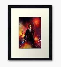 10th Doctor abstract Framed Print