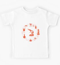 Chemistry scientific, education elements. Kids Tee