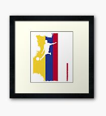 COLOMBIA RUSSIA 2018 T-SHIRT Framed Print