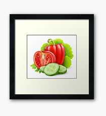 Fresh vegetables Framed Print