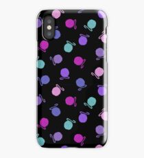 Tossed Yarn Balls on Black iPhone Case