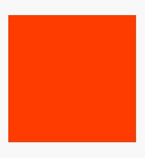 Cleveland Football Team Bright Orange Solid Mix and Match Colors Photographic Print