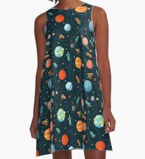Space Adventure A-Line Dress