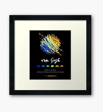 Vincent Van Gogh. Poem Quote Art. Artist Gifts. Framed Print