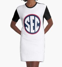 Ole Miss Rebels SEC Logo Graphic T-Shirt Dress