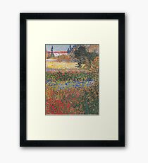 Flower-garden by Van Gogh Framed Print
