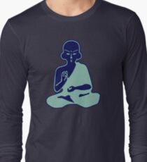 buddha blue boudha blue Long Sleeve T-Shirt