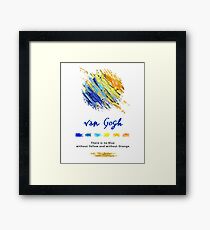 Vincent Van Gogh. Poem Quote Art. Artist Gifts. Framed Print