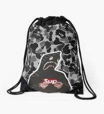 HYPEBEAST x SUPREME x BAPE Drawstring Bag