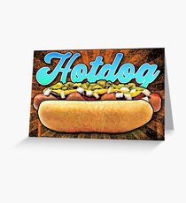 Hotdog Greeting Card