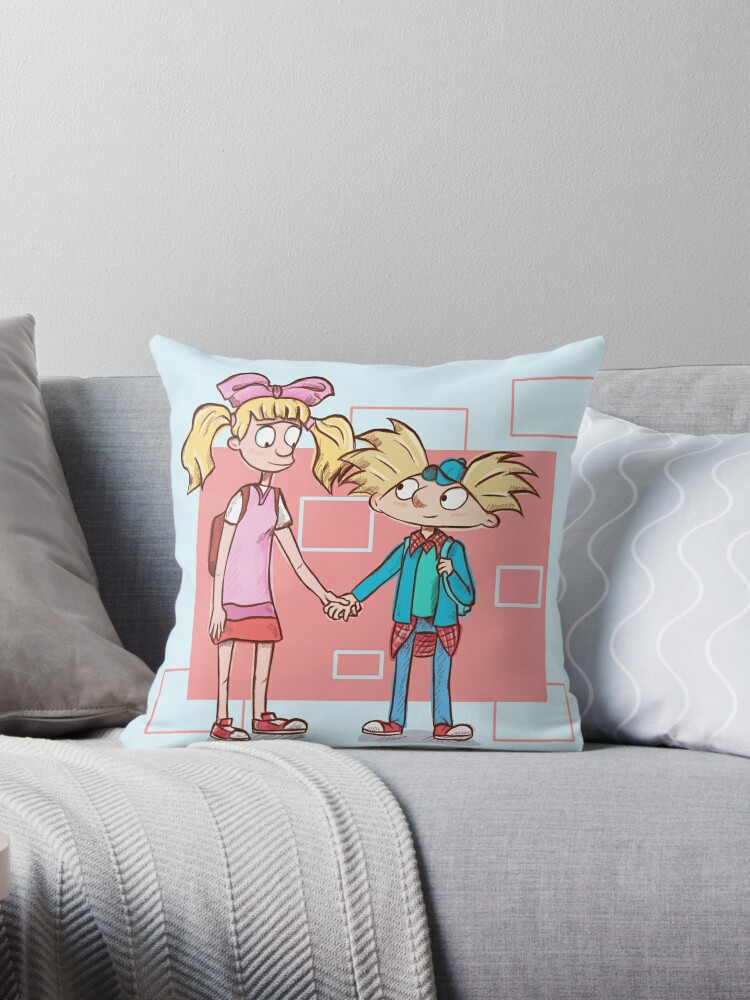 Hey Arnold Sketch Throw Pillow By Kriidraws