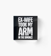 Funny Gift For Amputated Arm Amputee Present Acrylic Block