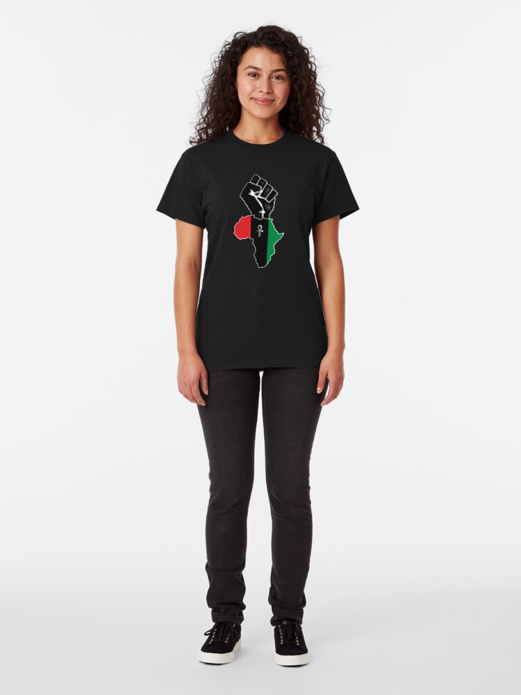 Alternate view of Black fist Africa custom Tee Classic T-Shirt